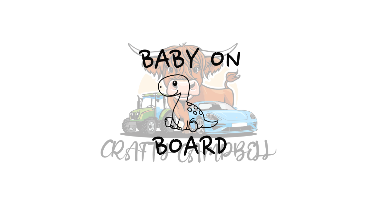 Baby on Board Dino