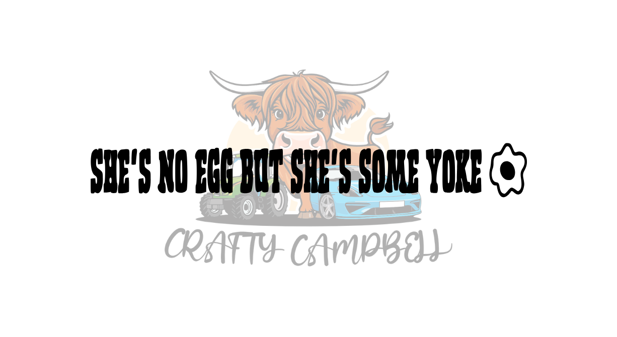 She's No Egg But but she some Yoke sticker – Crafty Campbell